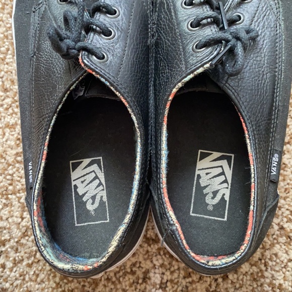 Black Leather Vans - Picture 5 of 7